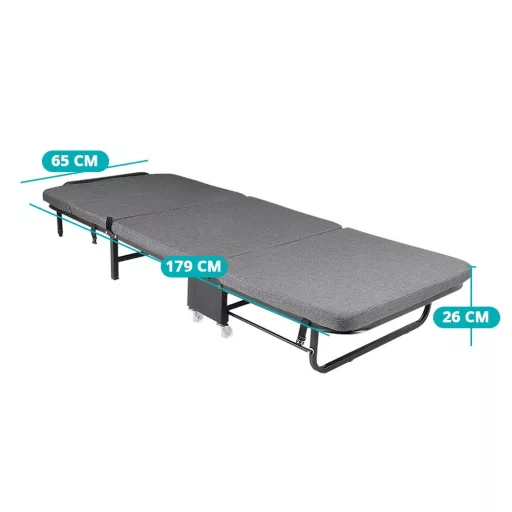 Postel pro hosty ve více typech-šedá