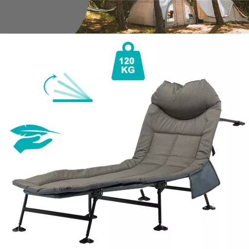 Skládací kempingové lehátko