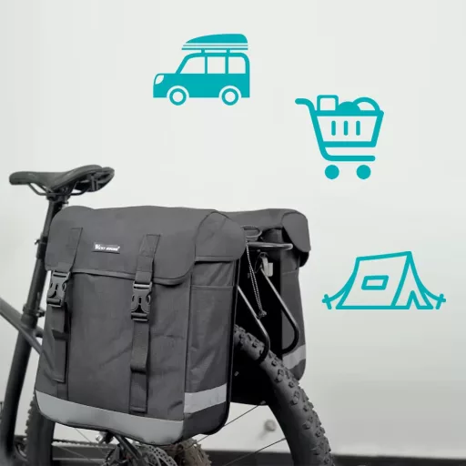 Dvojitá brašna na kolo