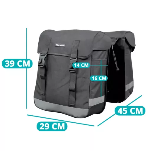 Dvojitá brašna na kolo