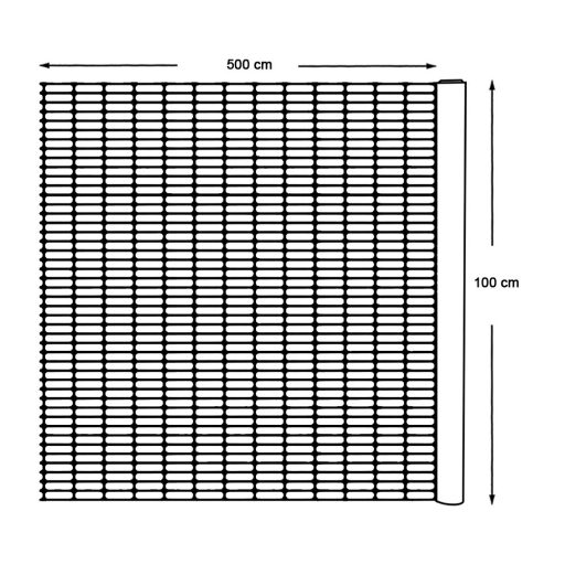Plastové pletivo na plot, 50 metrů, řezatelné