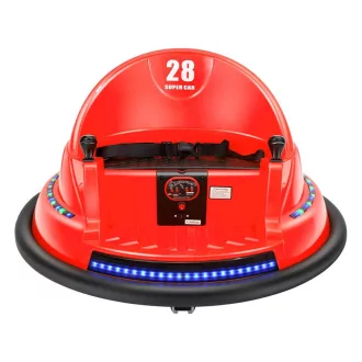   Dětský elektrický dodgem, 6V, s baterií, dálkové ovládání, červený