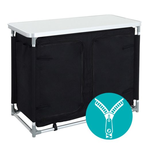 Přenosná kempingová kuchyňská skříňka 