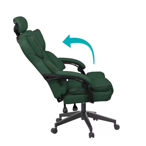 Ředitelská otočná židle LUX, ve více barvách, tmavozelený