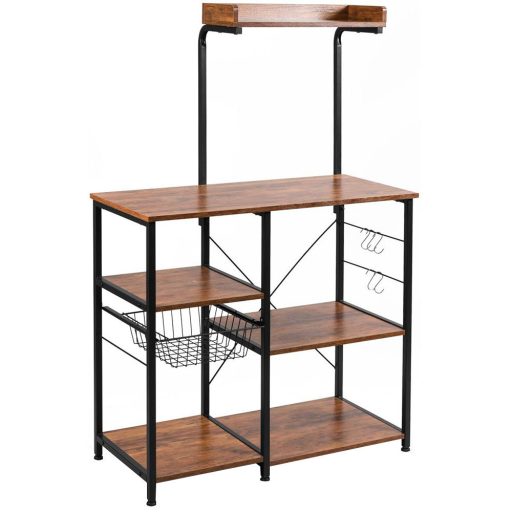 Praktický a stylový regál s košíkem