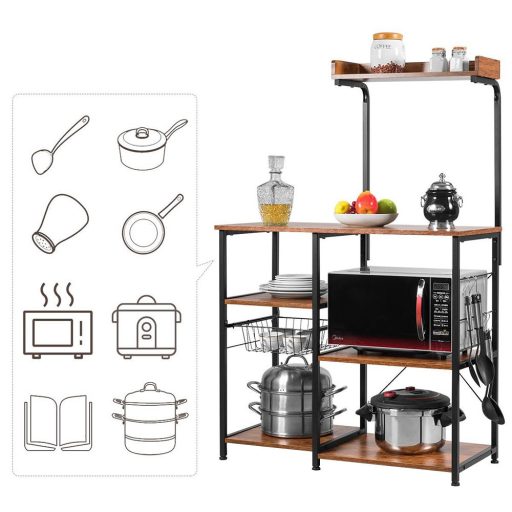 Praktický a stylový regál s košíkem