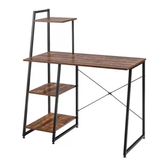   Kompaktní počítačový stůl, pracovní stanice se 4 policemi