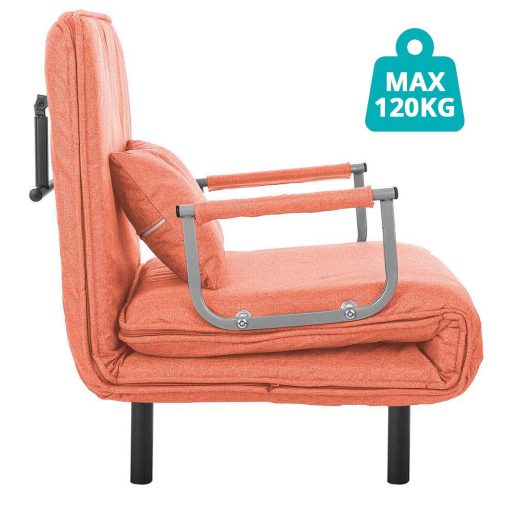  Rozkládací křeslo 2v1 ve více barvách-oranžové