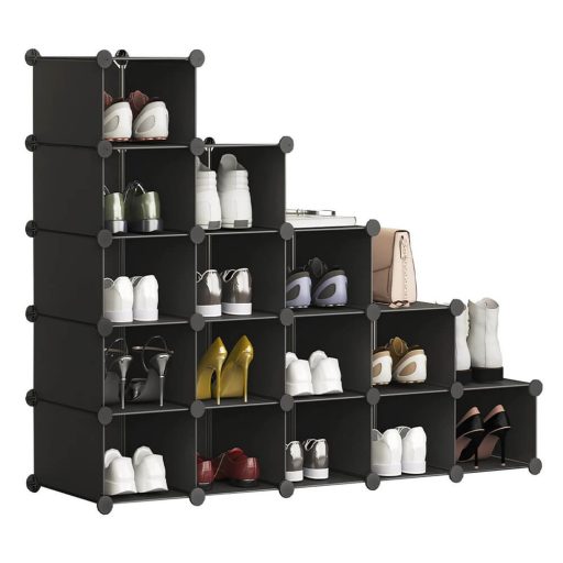 Variabilní úložná kostka 15 ks, černá