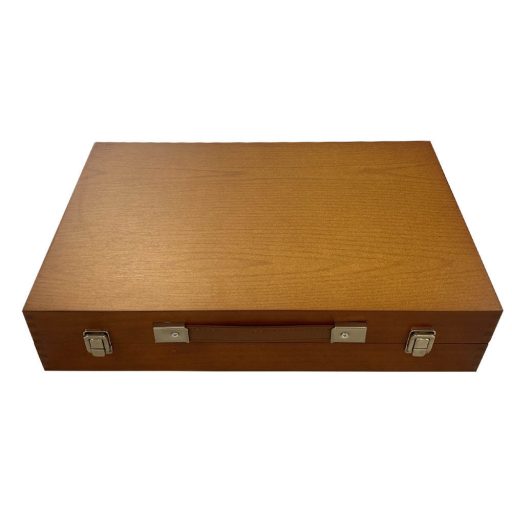 174dílná sada na malování a kreslení v praktické dřevěné dárkové krabičce