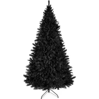 Černý umělý vánoční stromek, 210cm 1000 větví