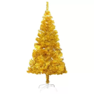 Zlatý umělý vánoční stromek, 120cm 230 větví