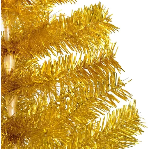 Zlatý umělý vánoční stromek, 150cm 415 větví