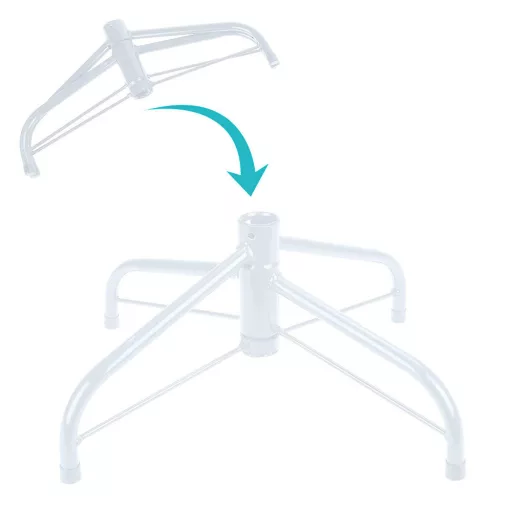 Červený umělý vánoční stromek, 120cm 230 větví