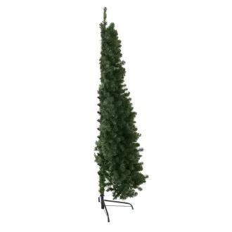   Poloviční umělý vánoční stromek 110 LED-ů, 150 cm 220 větví