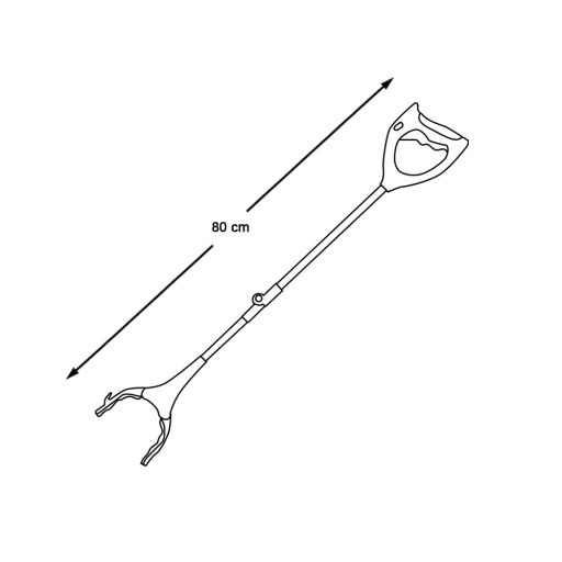 Sběrač odpadů s magnetem a LED lampou