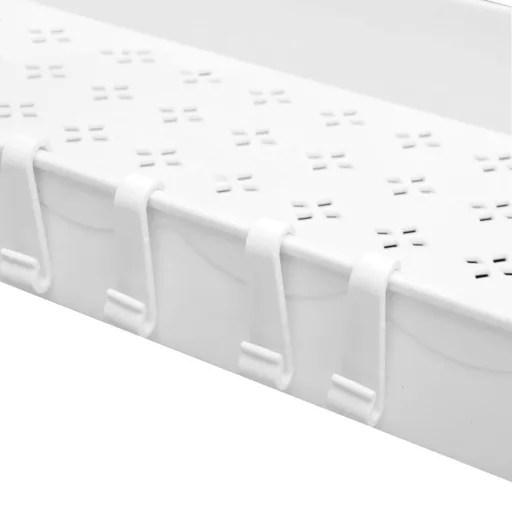 Dvojpatrový systém organizéru pod dřezy - 2 kusy, bílý