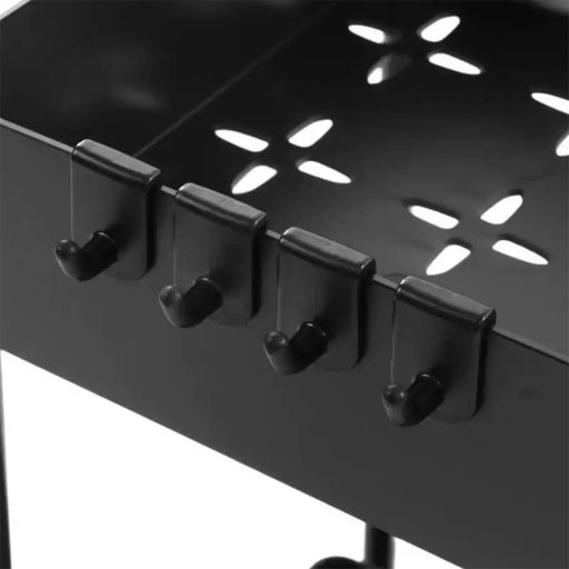 Dvojpatrový systém organizéru pod dřezy - 2 kusy, černá