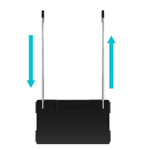 3-panelové zrcátko s teleskopickým tyčem pro zavěšení