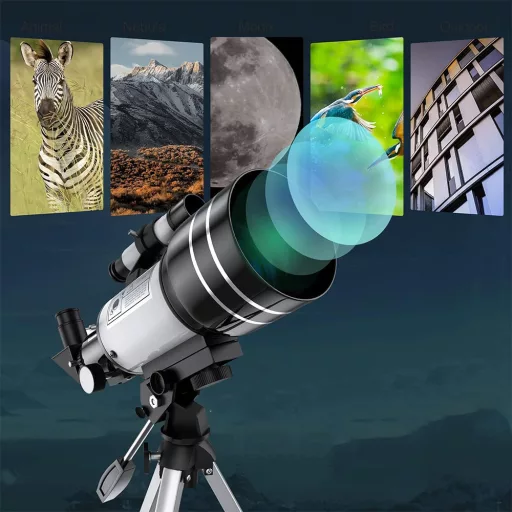 Hobby astronomický dalekohled s adaptérem pro mobilní telefon a stojanem