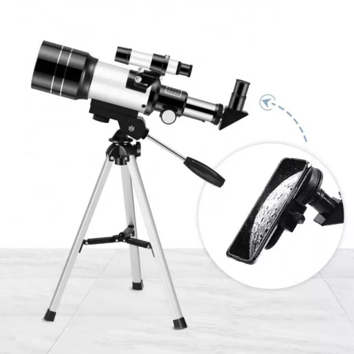 Hobby astronomický dalekohled s adaptérem pro mobilní telefon a stojanem