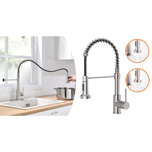 Dřezová baterie s flexibilní hadicí a odepínatelnou sprchovou hlavicí