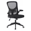 Ergonomická kancelářská židle s nastavitelnými loketními opěrkami, černá