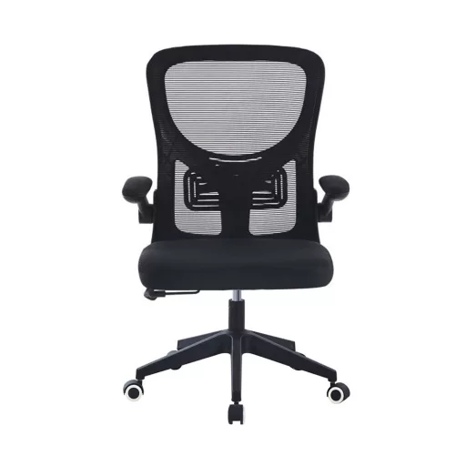 Ergonomická kancelářská židle s nastavitelnými loketními opěrkami, černá