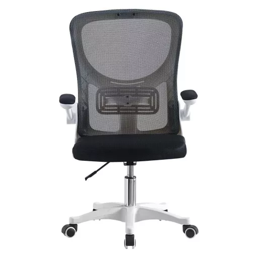 Ergonomická kancelářská židle s nastavitelnými loketními opěrkami, bílý
