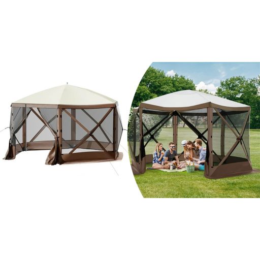 8-místný voděodolný stan na kempování se skladovacím prostorem a moskytiérou