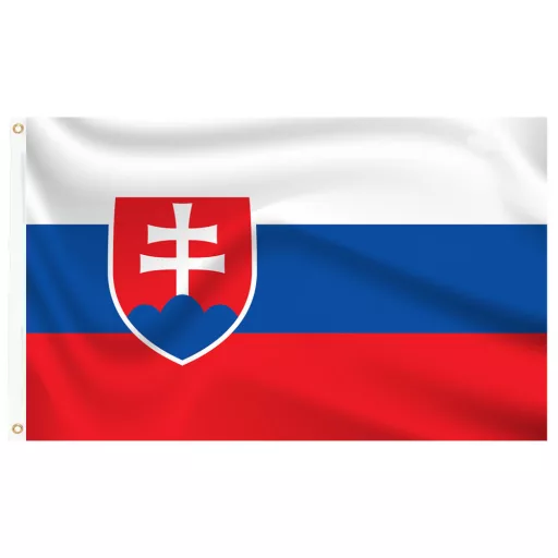 Vlajka se stožárem 90x150cm se slovenskou vlajkou