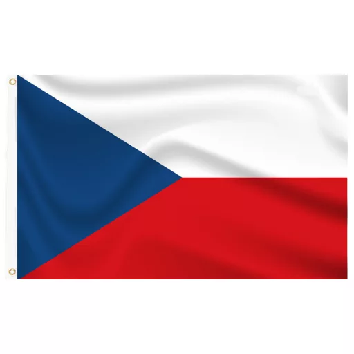 Vlajka se stožárem 90*150cm s českou vlajkou