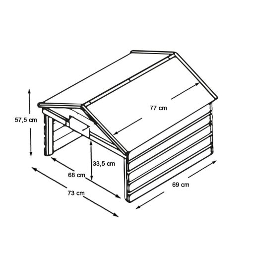 Zahradní domek pro robotické sekačky