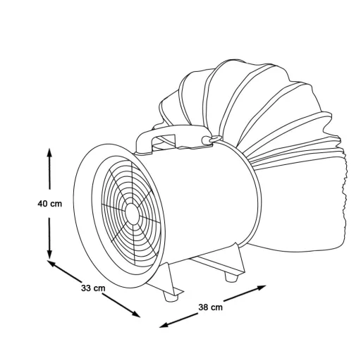  Přenosný odsávací ventilátor
