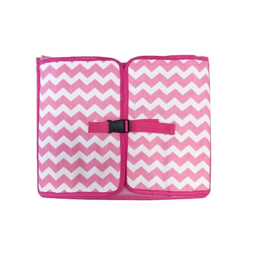 Přenosný dětský stolek do auta, s kapsami - růžový