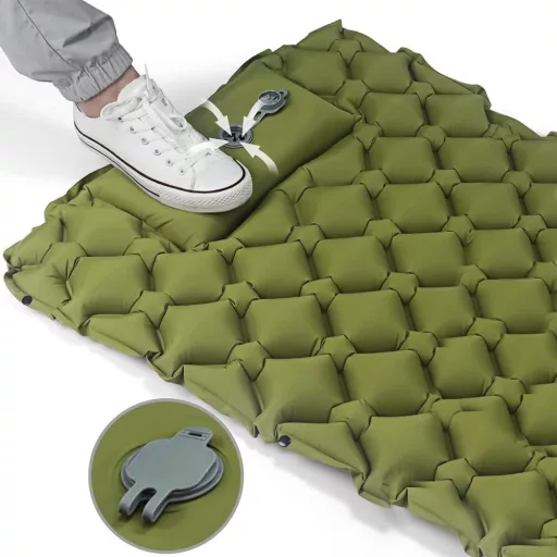 Jednolůžková turistická matrace, zelená
