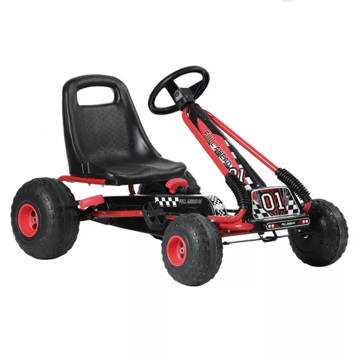 Pedálový dětský gokart, červené