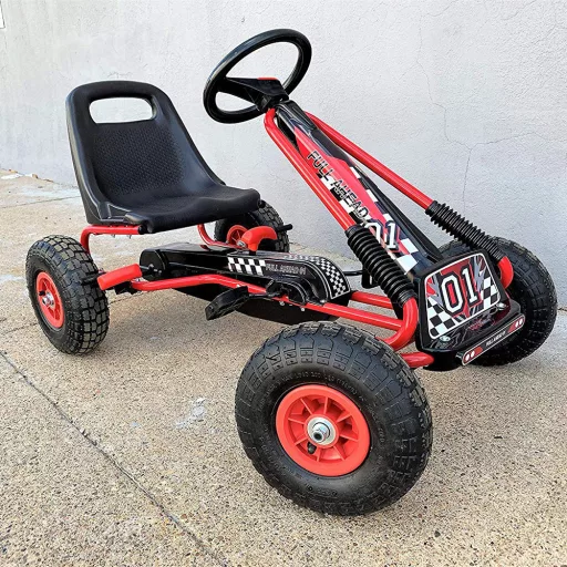 Pedálový dětský gokart, červené