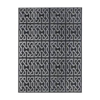 Venkovní koberec, oboustranný, 180x120 cm, šedá