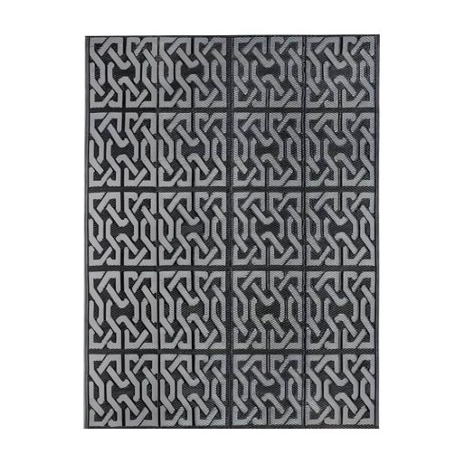 Venkovní koberec, oboustranný, 180x120 cm, šedá