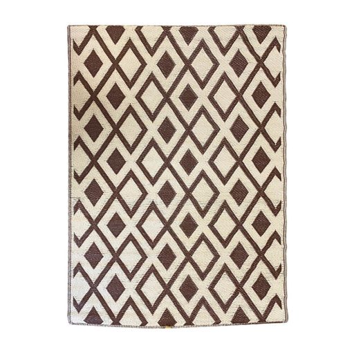 Venkovní koberec, oboustranný, 180x120 cm, hnědá