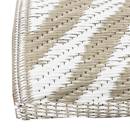 Venkovní koberec, oboustranný, 180x120 cm, béžová