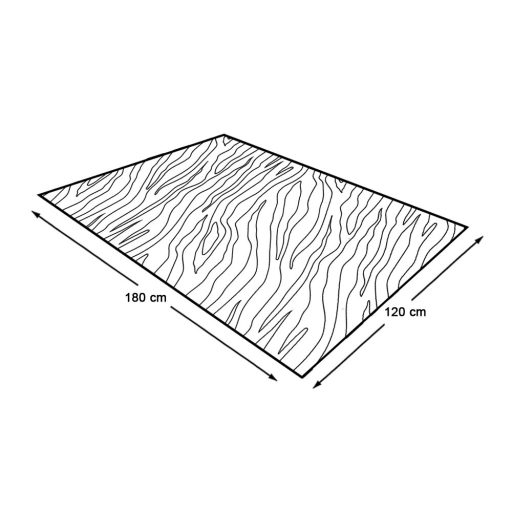 Venkovní koberec, oboustranný, 180x120 cm, béžová