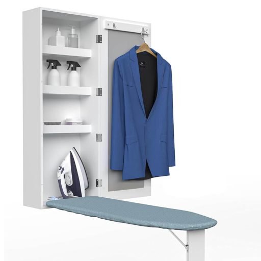  Nástěnná skříňka se zrcadlem a výklopným žehlícím prknem