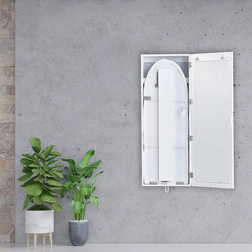  Nástěnná skříňka se zrcadlem a výklopným žehlícím prknem