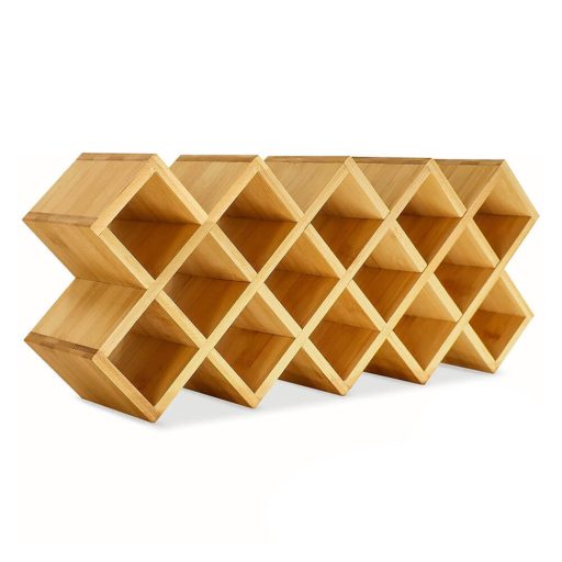 18dílný bambusový stojan na koření