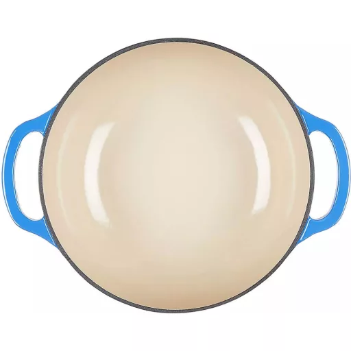 Smaltovaný litinový hrnec s poklicí 5,7 L, modrý