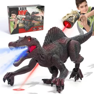   Dálkově ovládaná hračka dinosaurus se zvukovými a světelnými efekty