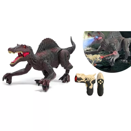 Dálkově ovládaná hračka dinosaurus se zvukovými a světelnými efekty