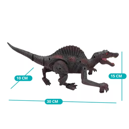 Dálkově ovládaná hračka dinosaurus se zvukovými a světelnými efekty